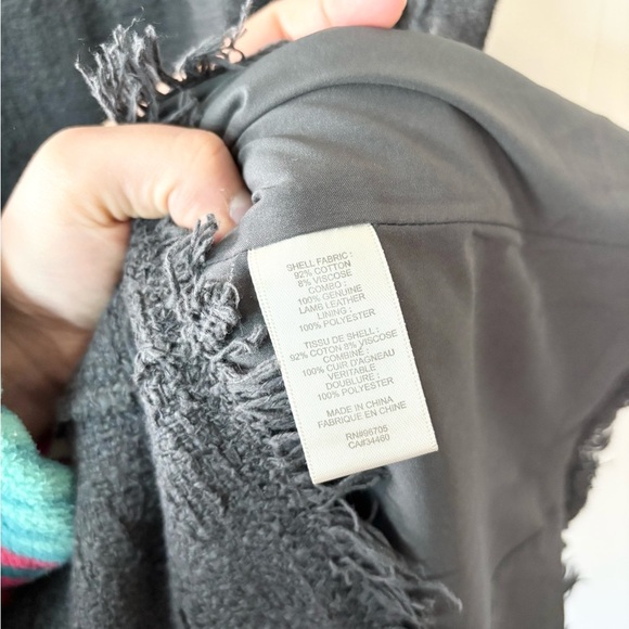 Rebecca Taylor dark grey tweed fringe sheath dress size 2 - Picture 3 of 4